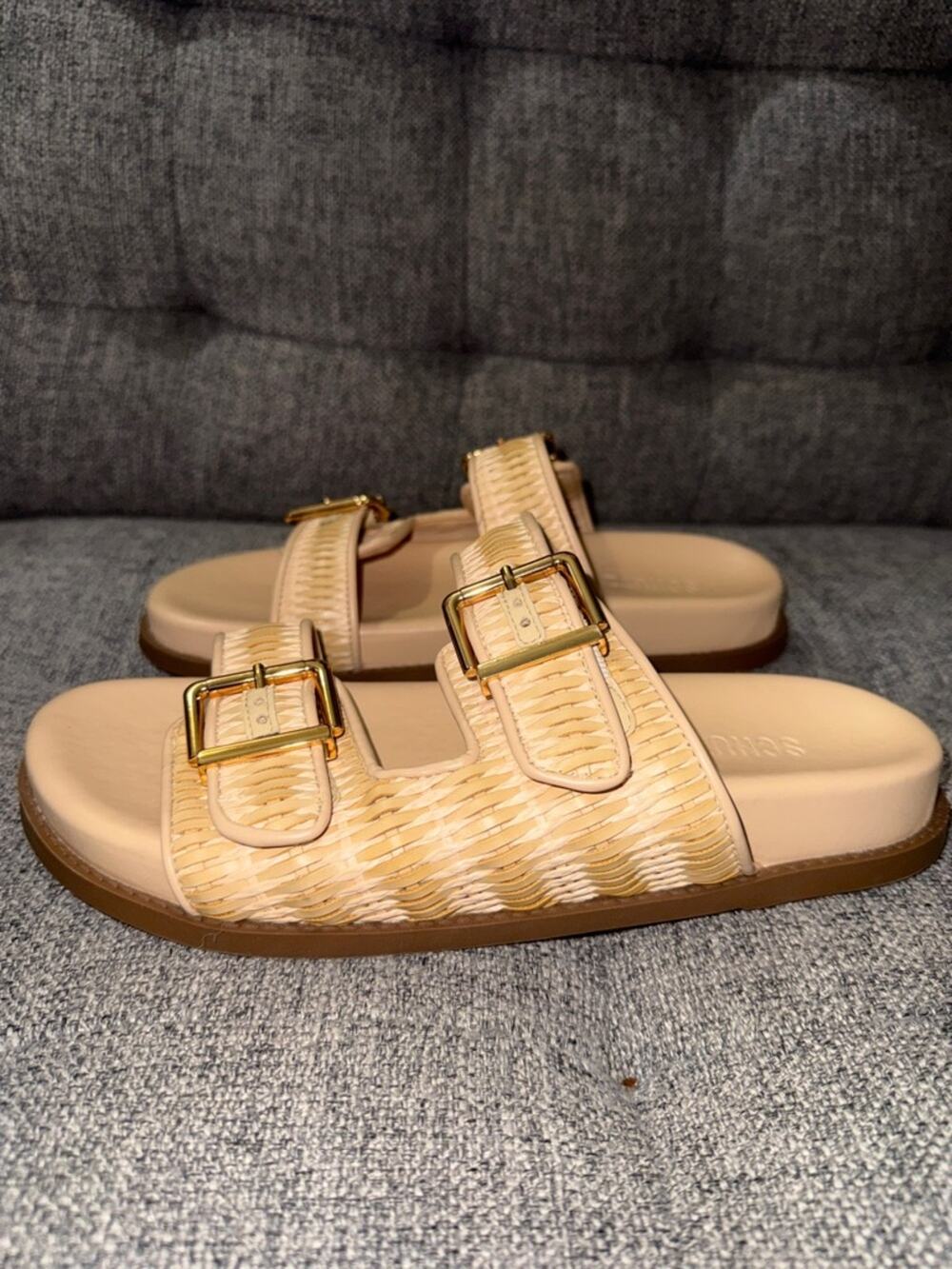 Schutz Naomi raffia sporty sandal size 9